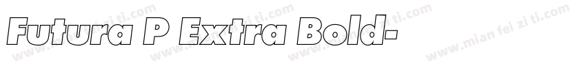Futura P Extra Bold字体转换